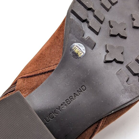 Lucky Brand Women Nyrima Soil Leather Summer Lug Sole Boots Size 11 - Picture 10 of 12